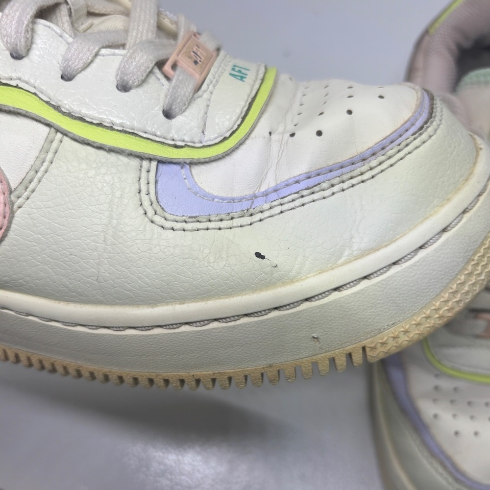 Nike Air Force 1 Shadow Pale Ivory Multi Women’s 8.5 Pastel AF1 Sneakers - Picture 14 of 14